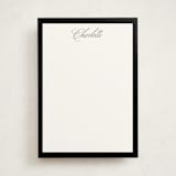 "Highline" - Personalized Stationery Cards in Onyx by Pixel and Hank - Front