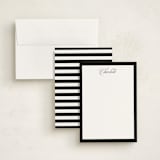 "Highline" - Personalized Stationery Cards in Onyx by Pixel and Hank - Assembled