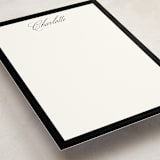 "Highline" - Personalized Stationery Cards in Onyx by Pixel and Hank - Detail