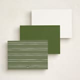 "Rosewood" - Personalized Stationery Cards in Ivy by Adelyn T. - Back of Card Options