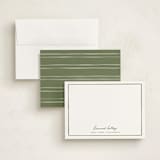 "Rosewood" - Personalized Stationery Cards in Ivy by Adelyn T. - Assembled