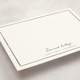 "Rosewood" - Personalized Stationery Cards in Ivy by Adelyn T. - Detail