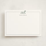 "Pointer" - Personalized Stationery Cards in Fern by Chris Ferebee - Front