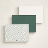 "Pointer" - Personalized Stationery Cards in Fern by Chris Ferebee - Back of Card Options