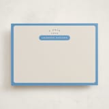 "Prep" - Personalized Stationery Cards in Ocean by Alexandra Cohn - Front