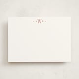 "Minigram" - Personalized Stationery Cards in Persimmon by Carolyn MacLaren - Front