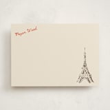 "Eiffel in Love" - Personalized Stationery Cards in Antique Bronze by Cass Loh - Front