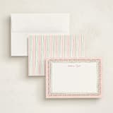 "Botanical border" - Personalized Stationery Cards in Blush by Creo Study - Assembled