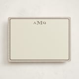 "Cine" - Personalized Stationery Cards in Cacao by Pati Cascino - Front