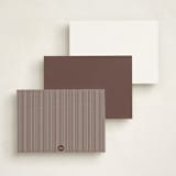 "Cine" - Personalized Stationery Cards in Cacao by Pati Cascino - Back of Card Options