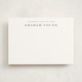 "overdue" - Personalized Stationery Cards in Sky by Sara Hicks Malone - Front