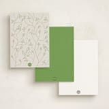 "Blooming Letters" - Personalized Stationery Cards in Spring by Alize Cetintas Kure - Back of Card Options