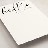 "Hello Stranger" - Personalized Stationery Cards in Tuxedo by Anna Elder - Detail