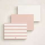 "Love-ly" - Personalized Stationery Cards in Blush by Lauren Chism - Back of Card Options