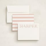 "Love-ly" - Personalized Stationery Cards in Blush by Lauren Chism - Assembled
