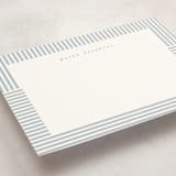 "Spring striped" - Personalized Stationery Cards in Water by Lea Delaveris - Detail