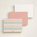 "Rainbow hearts" - Personalized Stationery Cards in Rainbow by Stacey Meacham - Back of Card Options