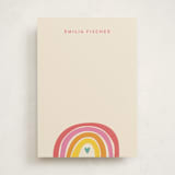 "Cheerful" - Personalized Stationery Cards in Buttercup by Jessica Williams - Front