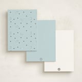 "Winnie the Pooh in the Wood" - Personalized Stationery Cards in Sky Blue by Becky Nimoy - Back of Card Options