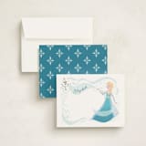 "Frozen Snow Sparkles" - Personalized Stationery Cards in Snow by curiouszhi - Assembled