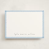 "Coastal" - Personalized Stationery Cards in Sky by letterfix - Front