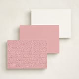 "Animal Cracker Parade" - Personalized Stationery Cards in Pink Sugar by Jennifer Postorino - Back of Card Options