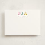 "Initial thoughts" - Personalized Stationery Cards in Bright by Inkblot Design - Front