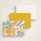 "Initial thoughts" - Personalized Stationery Cards in Bright by Inkblot Design - Back of Card Options