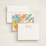 "Initial thoughts" - Personalized Stationery Cards in Bright by Inkblot Design - Assembled