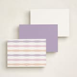 "tiny flora" - Personalized Stationery Cards in Purple Thistle by Kate Ross - Back of Card Options