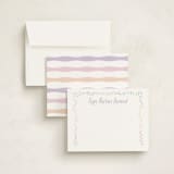 "tiny flora" - Personalized Stationery Cards in Purple Thistle by Kate Ross - Assembled