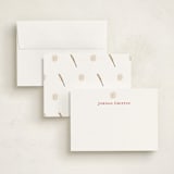 "Sportsy Baseball" - Personalized Stationery Cards in Ice by Teju Reval - Assembled