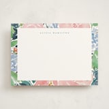 "In The Garden" - Personalized Stationery Cards in Rose by Elizabeth Bishop - Front
