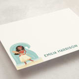 "Make Way, Make Way" - Personalized Stationery Cards in Shell by Itsy Belle Studio - Detail
