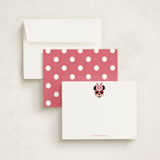 "Shine Bright Disney Minnie" - Personalized Stationery Cards in Bubblegum by Kacey Kendrick Wagner - Assembled