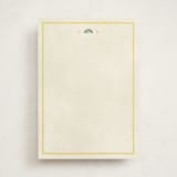 "Coastal Drift" - Personalized Stationery Cards in Caribbean Citrus by Pixel and Hank - Front