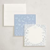 "Wildflower Storybook" - Personalized Stationery Cards in Delphinium by Anna Black - Assembled