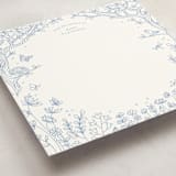 "Wildflower Storybook" - Personalized Stationery Cards in Delphinium by Anna Black - Detail
