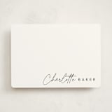 "Quick signature" - Personalized Stationery Cards in Evening by Stacey Meacham - Front
