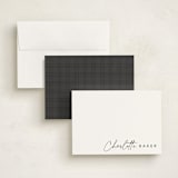 "Quick signature" - Personalized Stationery Cards in Evening by Stacey Meacham - Assembled
