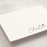 "Quick signature" - Personalized Stationery Cards in Evening by Stacey Meacham - Detail