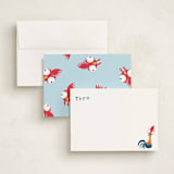"Disney's Moana Hei Hei" - Personalized Stationery Cards in Cotton by Kristen Knechtel - Assembled