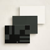 "Understated" - Personalized Stationery Cards in Sand by Susan Zinader - Back of Card Options