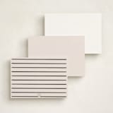 "Thanks" - Personalized Stationery Cards in Coal by Sumak Studio - Back of Card Options