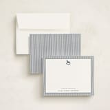 "Classic Horse" - Personalized Stationery Cards in Navy by Emily Betts - Assembled