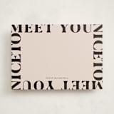 "Nice" - Personalized Stationery Cards in Ink by Up Up Creative - Front