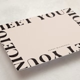 "Nice" - Personalized Stationery Cards in Ink by Up Up Creative - Detail