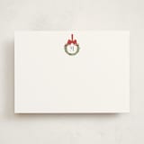 "Winter Monogram" - Personalized Stationery Cards in Wreath by Petra Kern - Front
