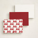 "Winter Monogram" - Personalized Stationery Cards in Wreath by Petra Kern - Back of Card Options