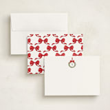 "Winter Monogram" - Personalized Stationery Cards in Wreath by Petra Kern - Assembled